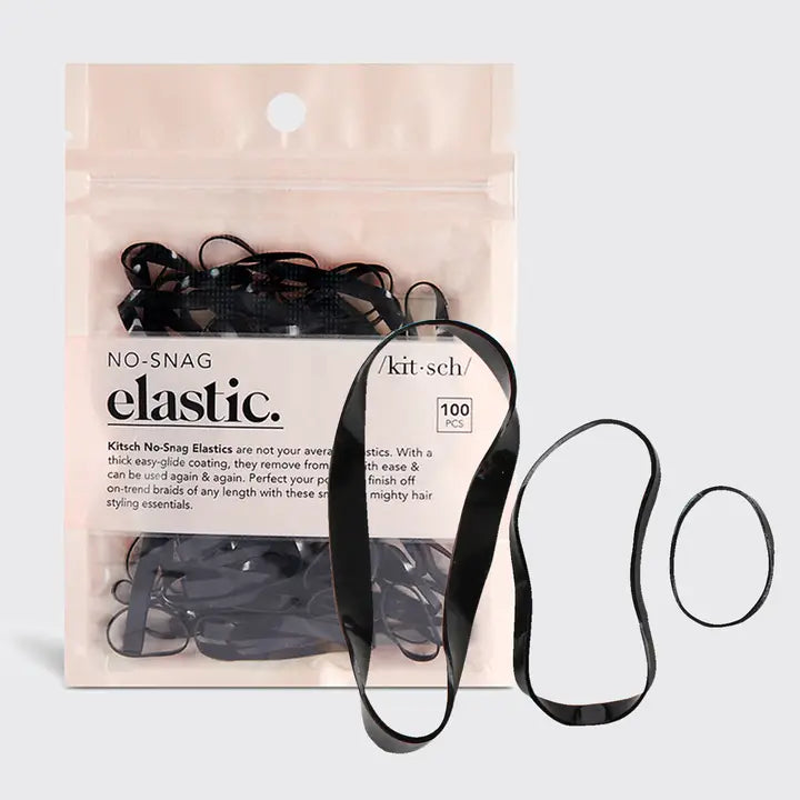 Kitsch - No Snag Elastic (100pc Black)