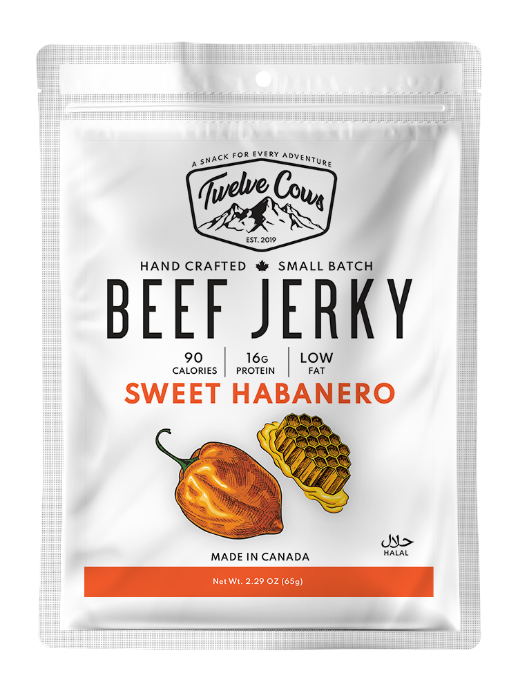 Twelve Cows Jerky - Sweet Habanero Halal Beef Jerky
