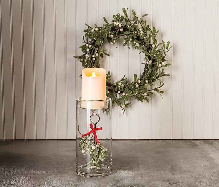 Abbott Collection - Frost Mistletoe Wreath