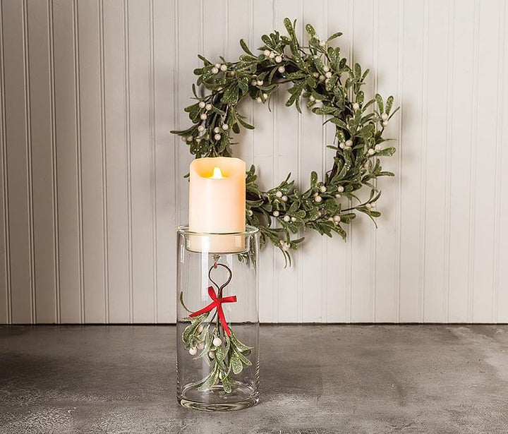 Abbott Collection - Frost Mistletoe Wreath