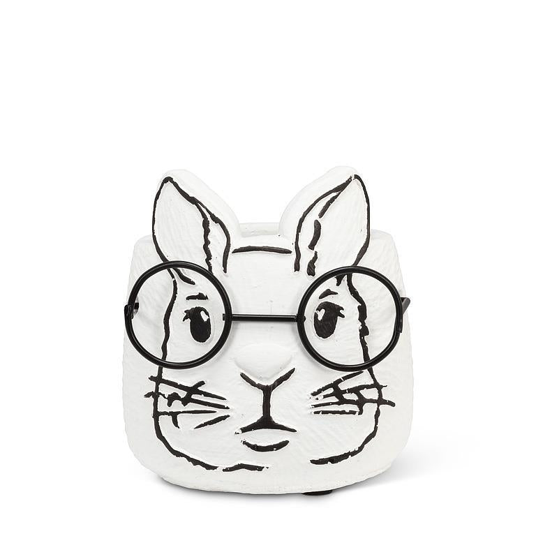 Abbott Collection - Bunny Planter with Glasses