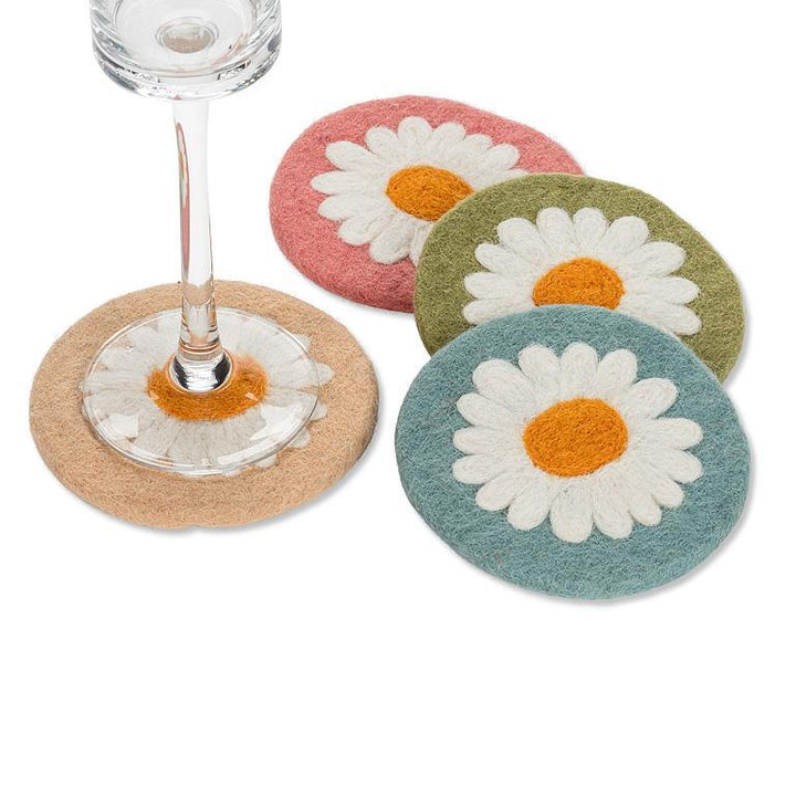 Abbott Collection - Daisy Coasters. Set of 4