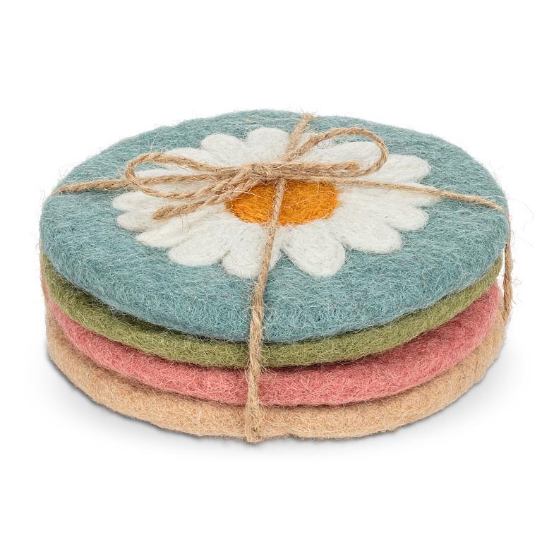 Abbott Collection - Daisy Coasters. Set of 4
