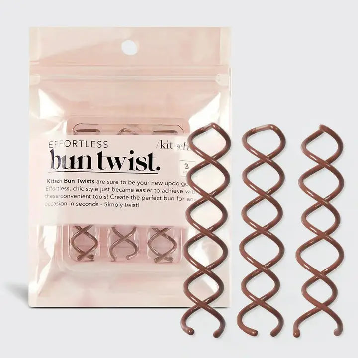 Kitsch - Bun Twist (3pc Brown)