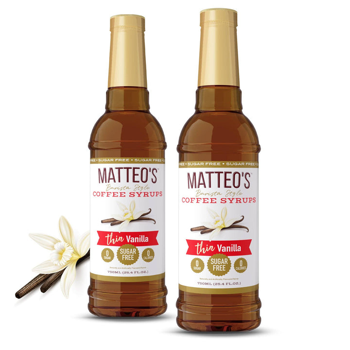 Matteo's - Sugar Free Coffee Syrup - Vanilla