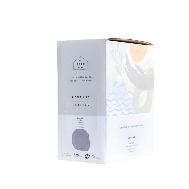 The Bare Home - Lavender + Sage Laundry Detergent (3L Pump Bottle)