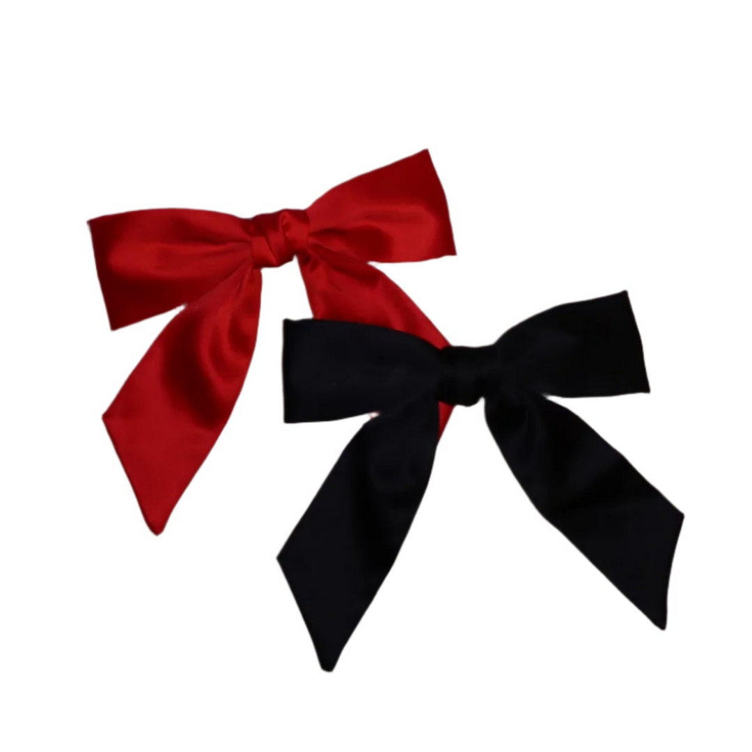Brunette The Label - Large Satin Bow Hair Beret
