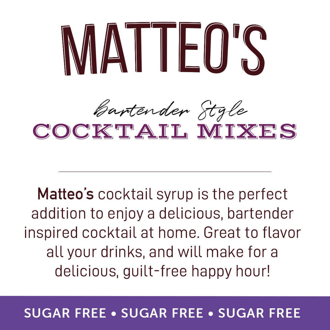 Matteo's - Sugar Free Cocktail Mixes - Lavender