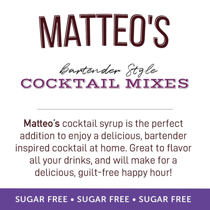 Matteo's - Sugar Free Cocktail Mixes - Lavender
