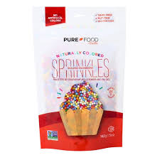 Pure Food - Round Rainbow Sprinkles (142g)