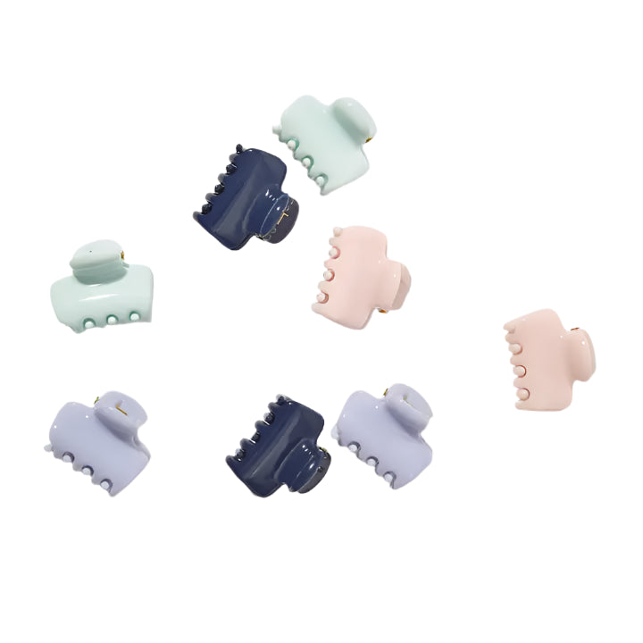 Kitsch - Recycled Plastic Mini Cloud Claw Clips (8pc)