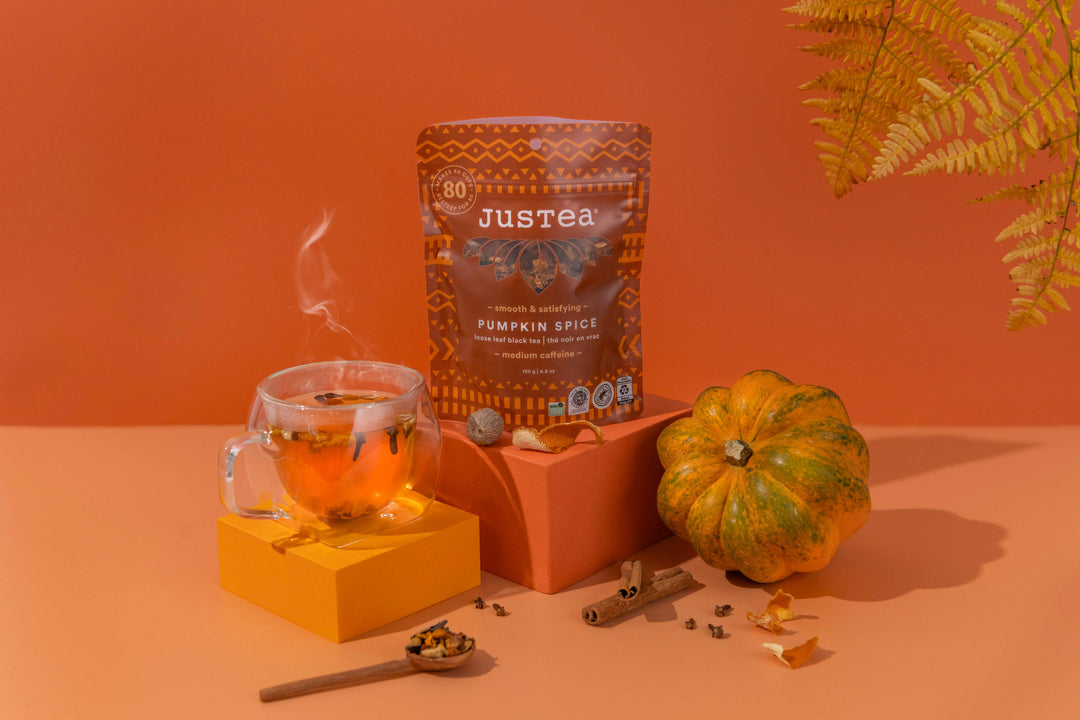PUMPKIN SPICE Stand-up Pouch -Organic, Fair-Trade, Black Tea