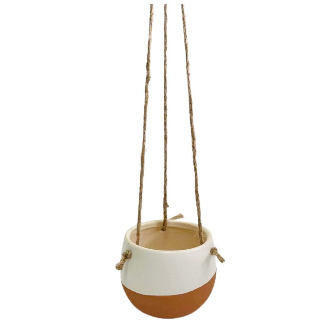 Packaging - Ceramic Hanging Planter with Jute Rope