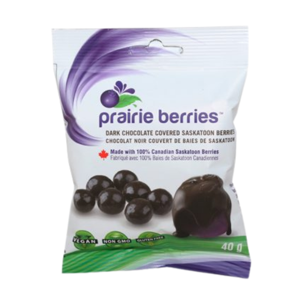 Prairie Berries - Dark Chocolate Covered Saskatoon Berries