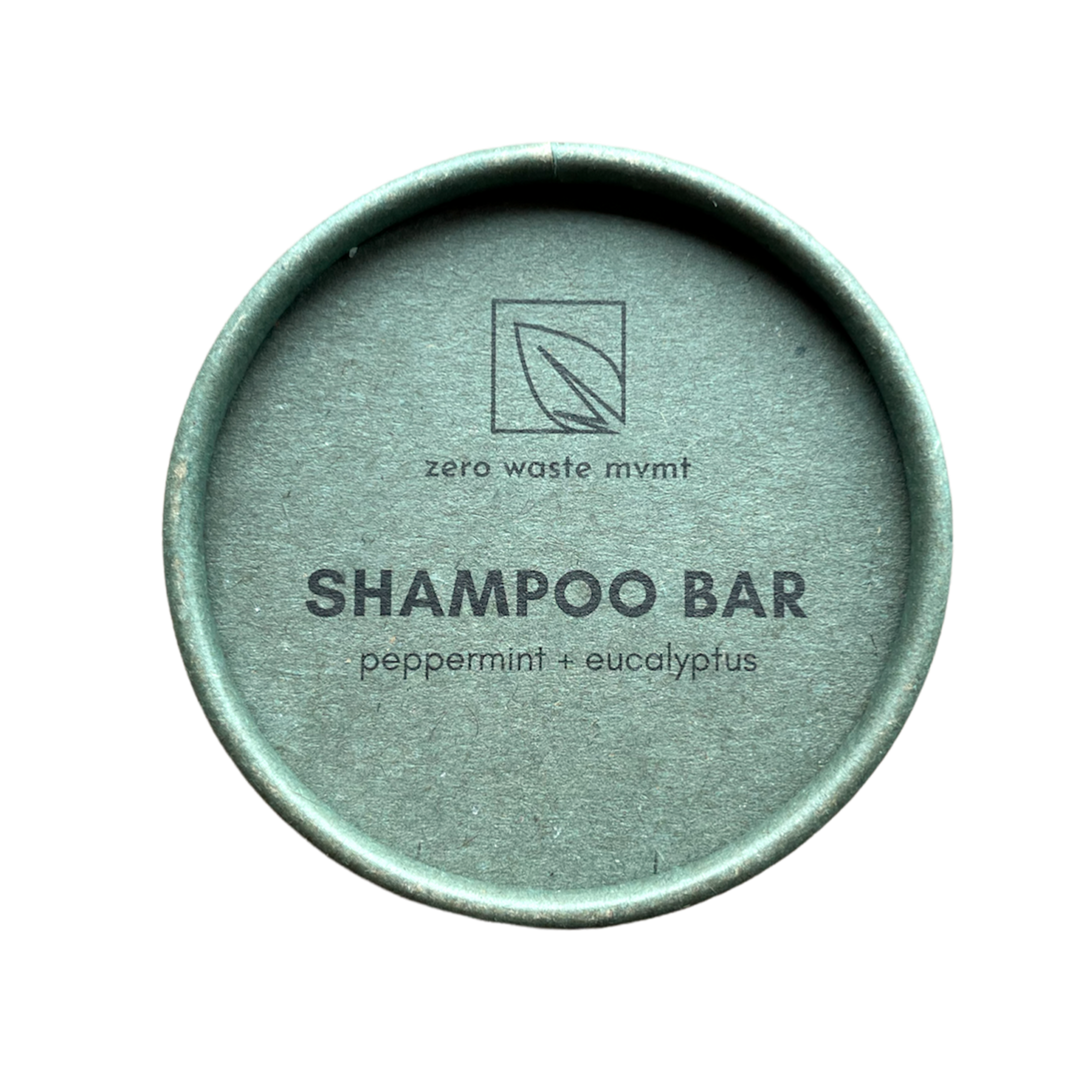 Zero Waste MVMT -  Peppermint and Eucalyptus Shampoo Bar