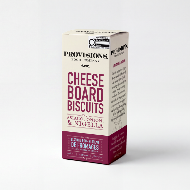 Provisions Food Company - Asiago, Nigella, & Onion Cheese Board Biscuits