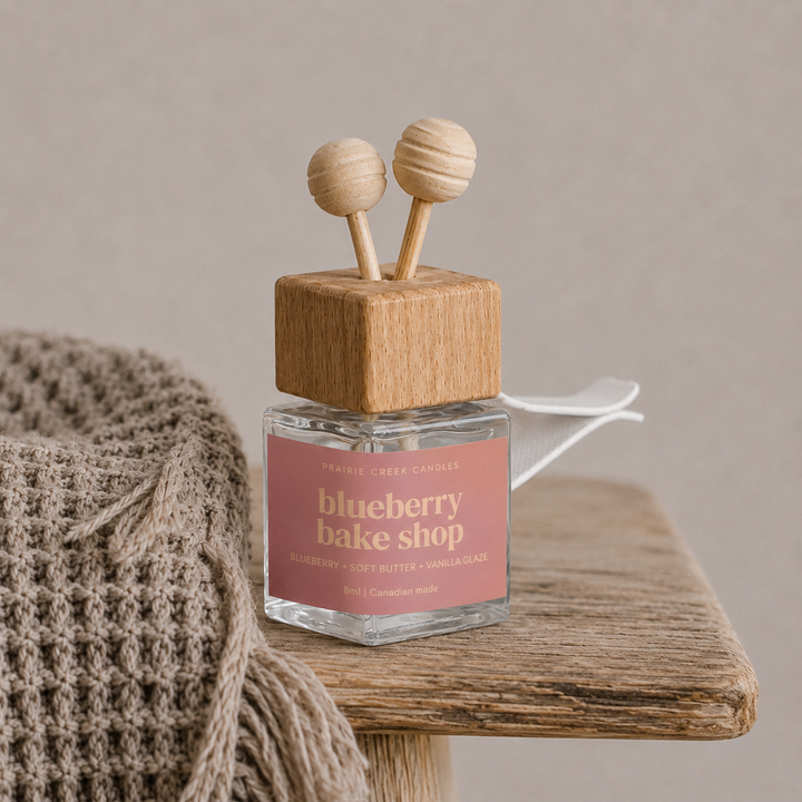 Prairie Creek Candles - Non Toxic Vent Clip Car Diffuser - Blueberry Bake Shop