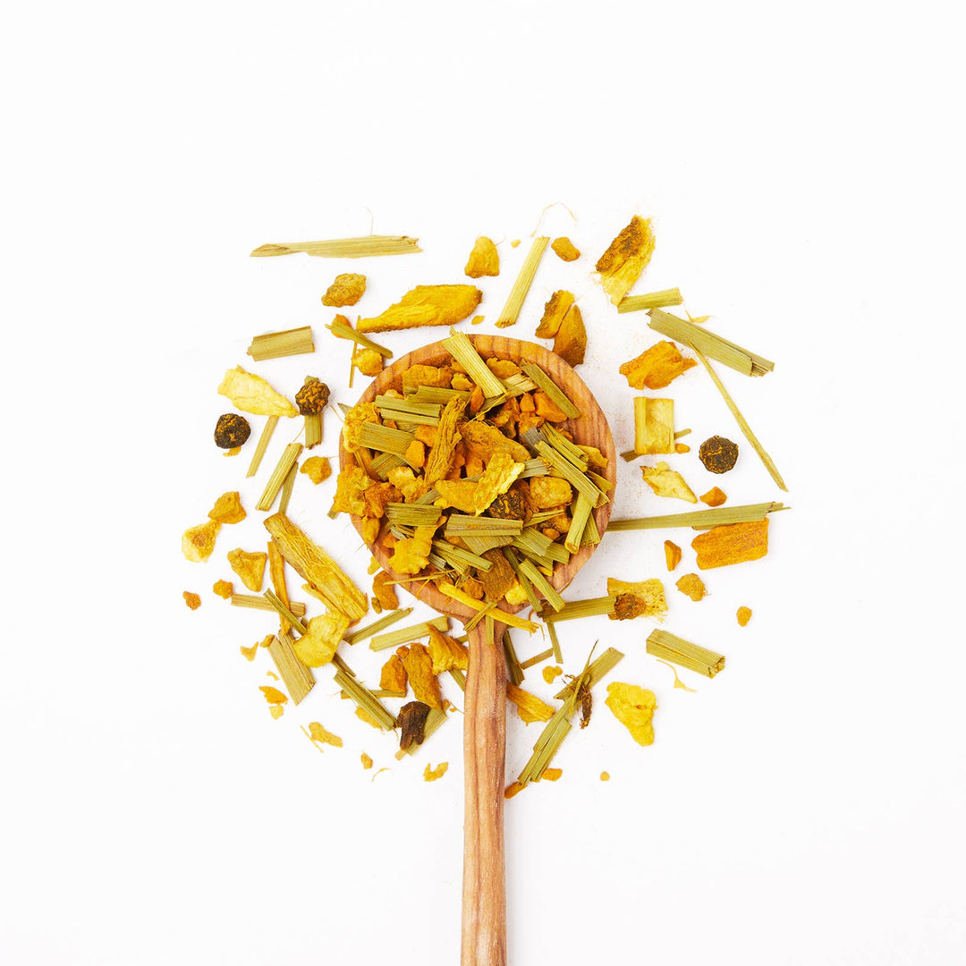 JusTea - Turmeric Ginger Tea Tin & Spoon