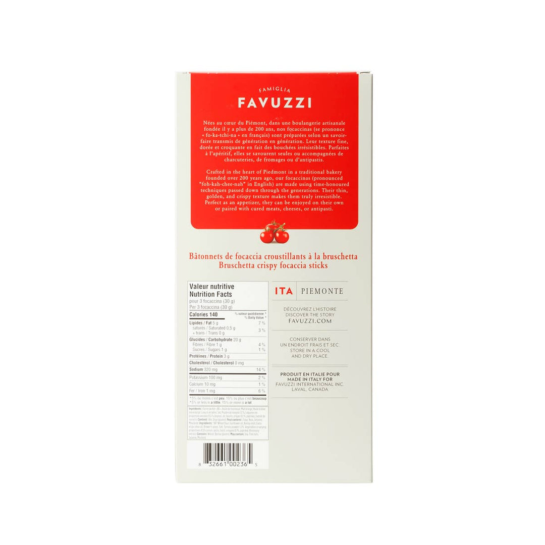 Favuzzi - Bruschetta crispy focaccia sticks