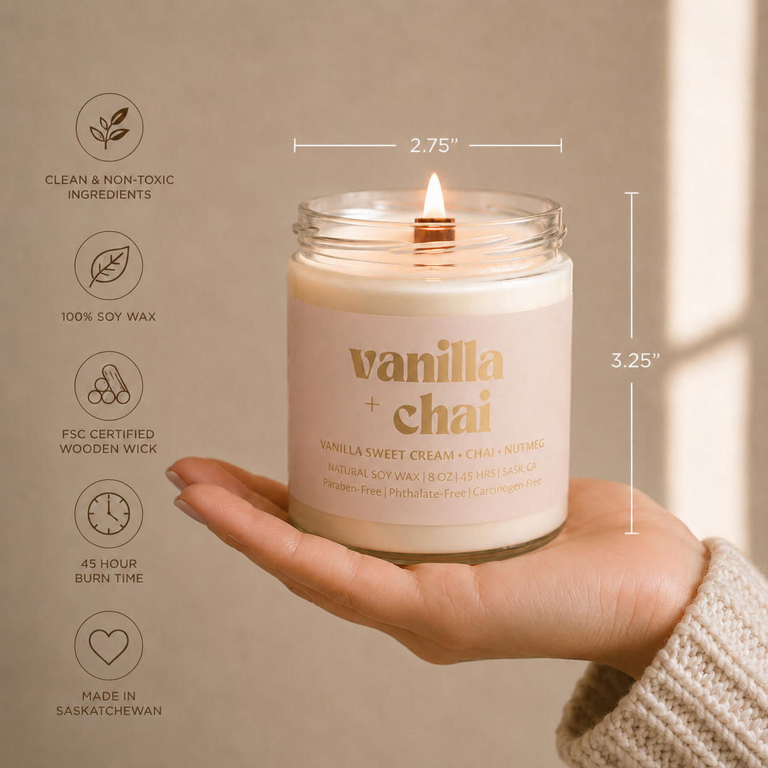 Prairie Creek Candles - Non Toxic Vent Clip Car Diffuser - Vanilla Chai
