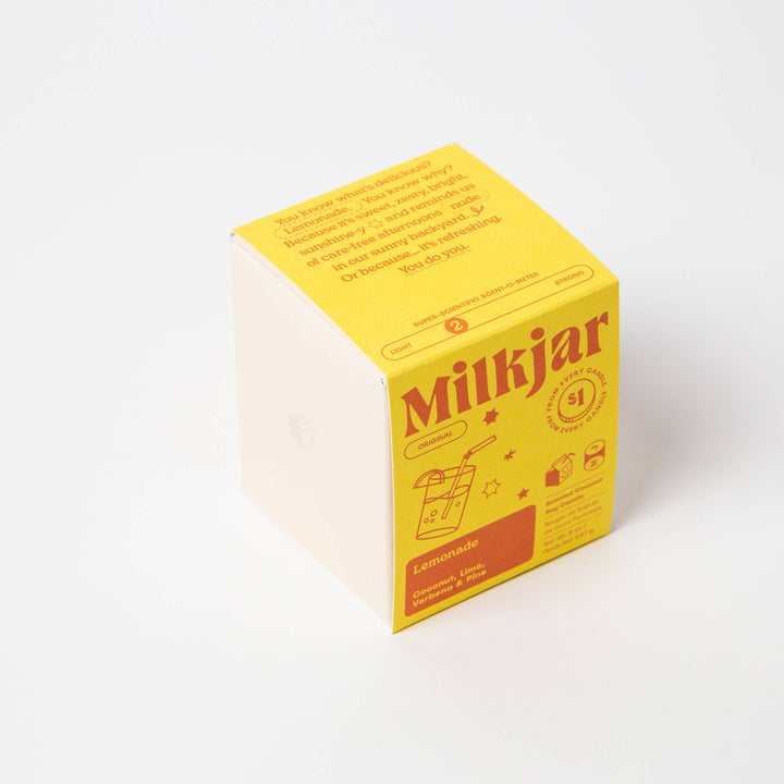 Milk Jar Candle Co. - Lemonade - Coconut, Lime & Pine Coconut Soy 8 oz Candle
