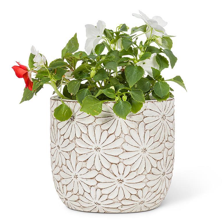 Abbott Collection - Medium Round Daisy Planter