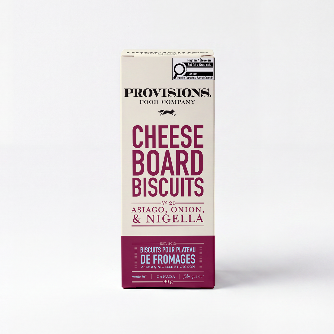 Provisions Food Company - Asiago, Nigella, & Onion Cheese Board Biscuits