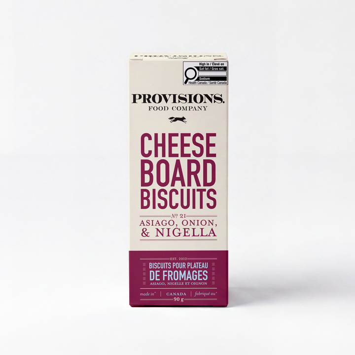 Provisions Food Company - Asiago, Nigella, & Onion Cheese Board Biscuits