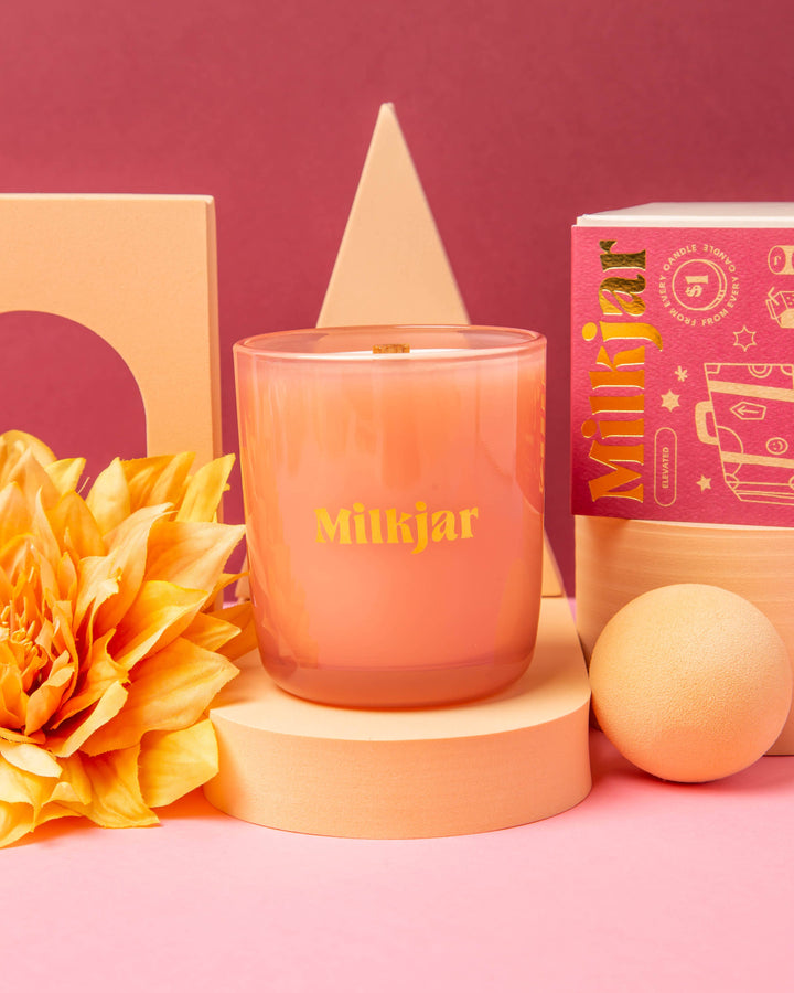 Milk Jar Candle Co. - Darjeeling - Patchouli & Santal Coconut Soy 8oz Candle