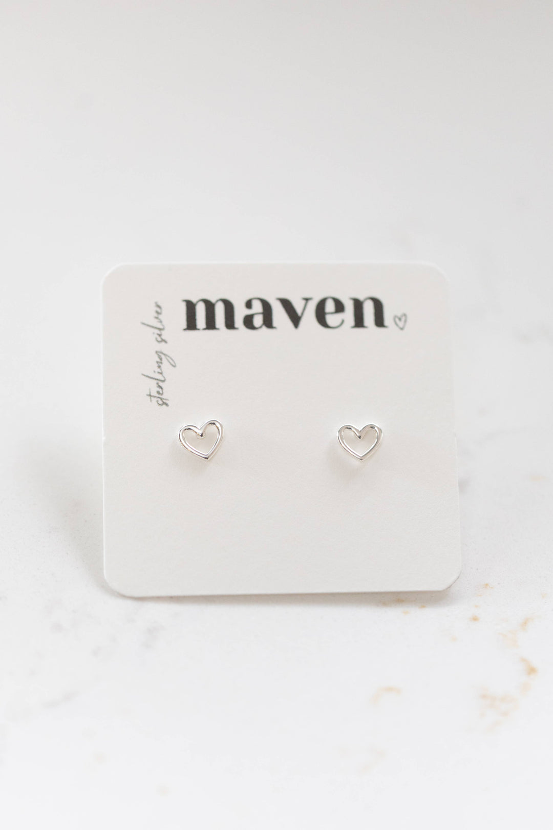 Maven - 'Open Heart' Stud Earrings