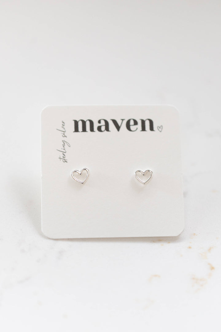 Maven - 'Open Heart' Stud Earrings