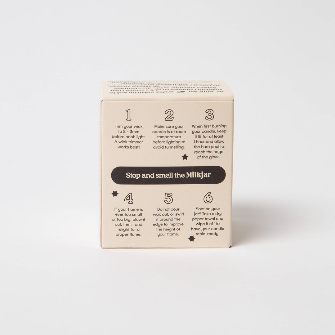 Milk Jar Candle Co. - Lemonade - Coconut, Lime & Pine Coconut Soy 8 oz Candle
