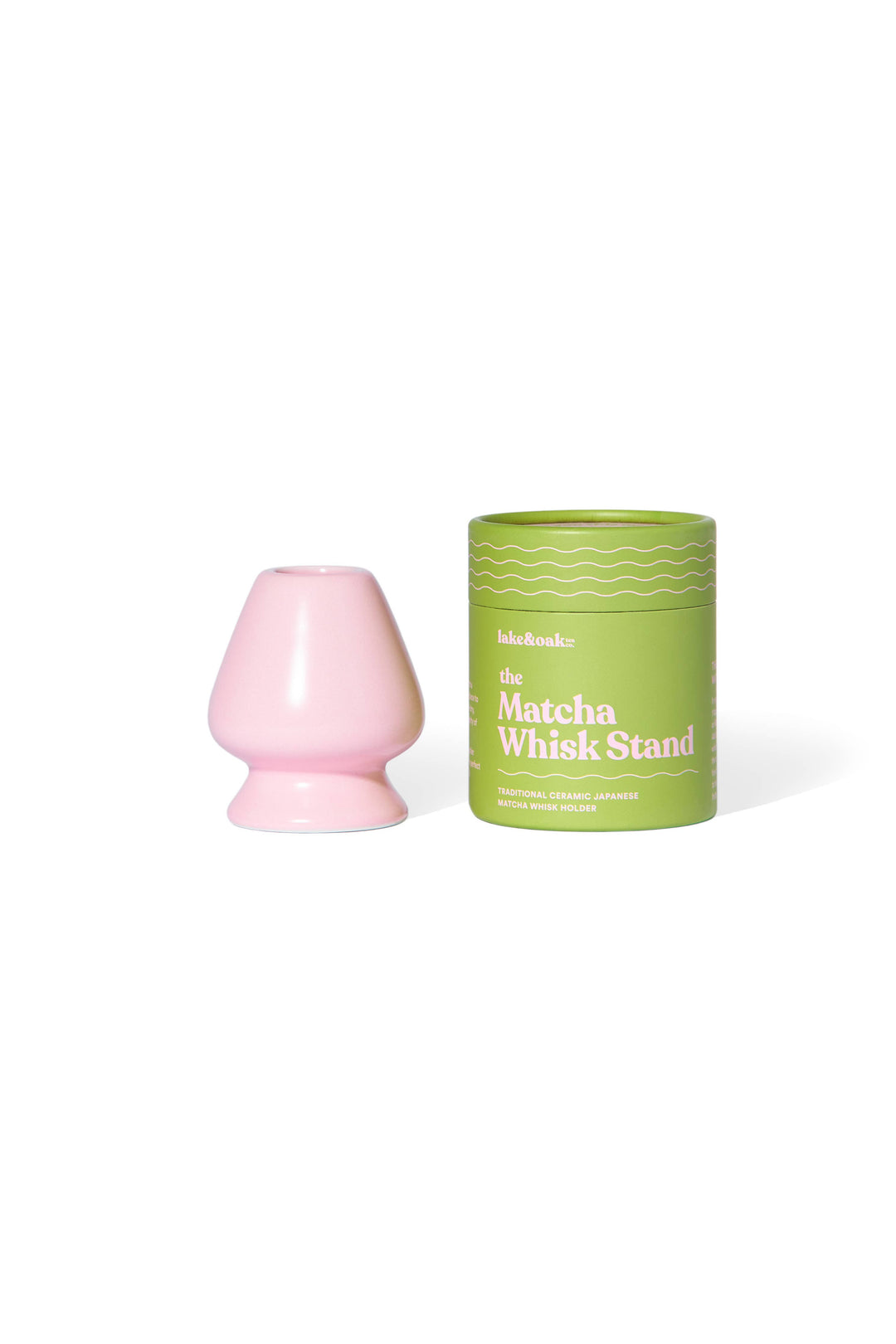 Lake & Oak Tea Co. - Pink Matcha Whisk Stand
