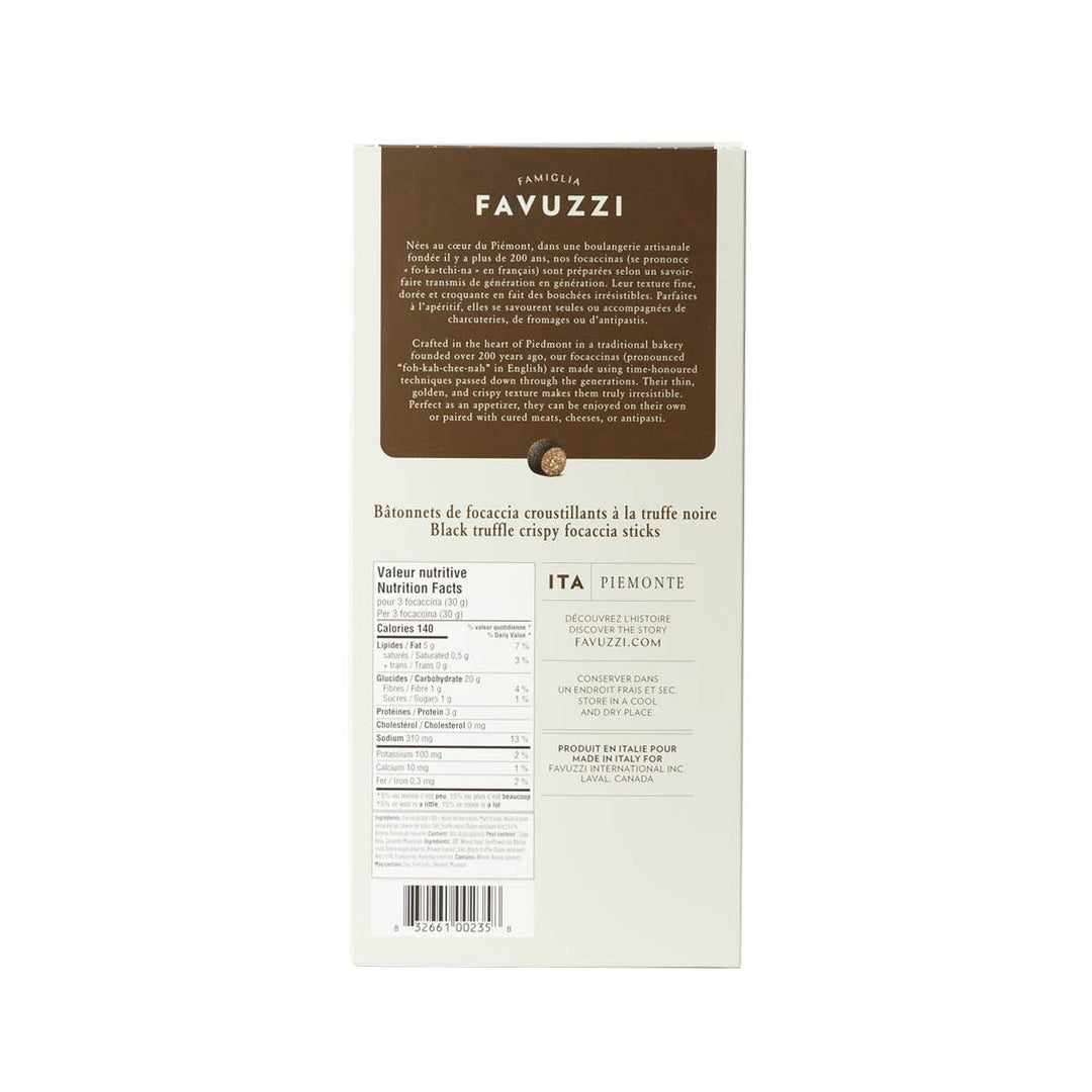 Favuzzi - Black truffle crispy focaccia sticks