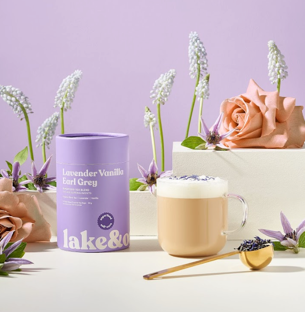Lake & Oak Tea Co. - Lavender Vanilla Ear Grey Superfood Tea Blend Bulk