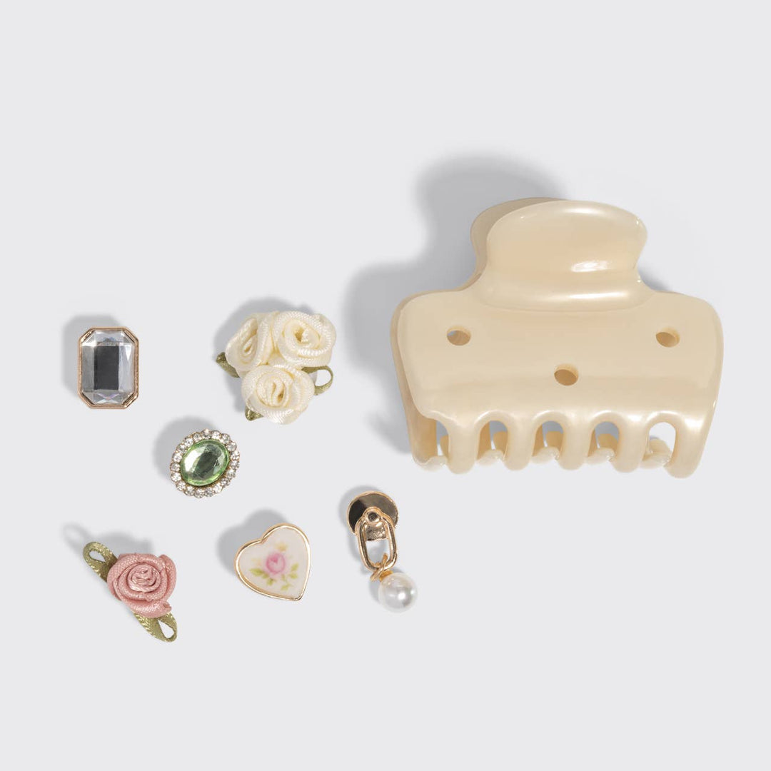 Kitsch - Pop™️ Cloud Clip 7pc Set Vintage - Pearlized Cream