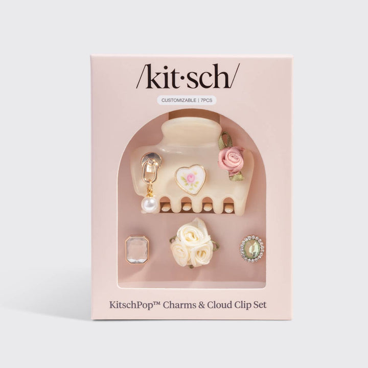 Kitsch - Pop™️ Cloud Clip 7pc Set Vintage - Pearlized Cream