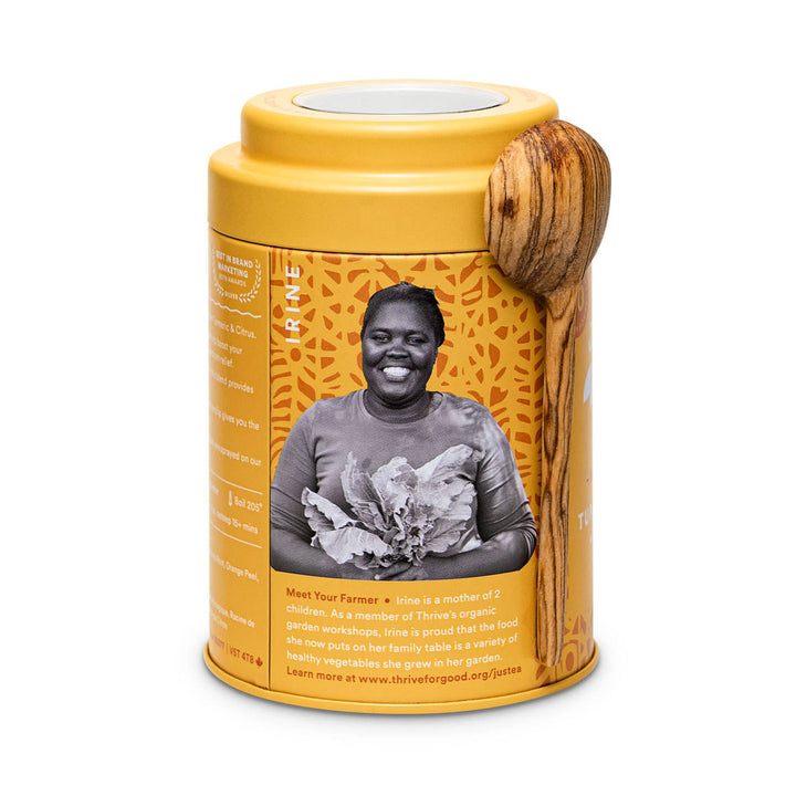 JusTea - Turmeric Ginger Tea Tin & Spoon