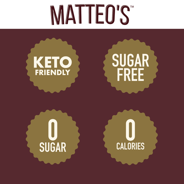 Matteo's Sugar Free Coffee Syrup, Pumpkin Spice, 0 Calories, 0 Sugar, Keto Friendly