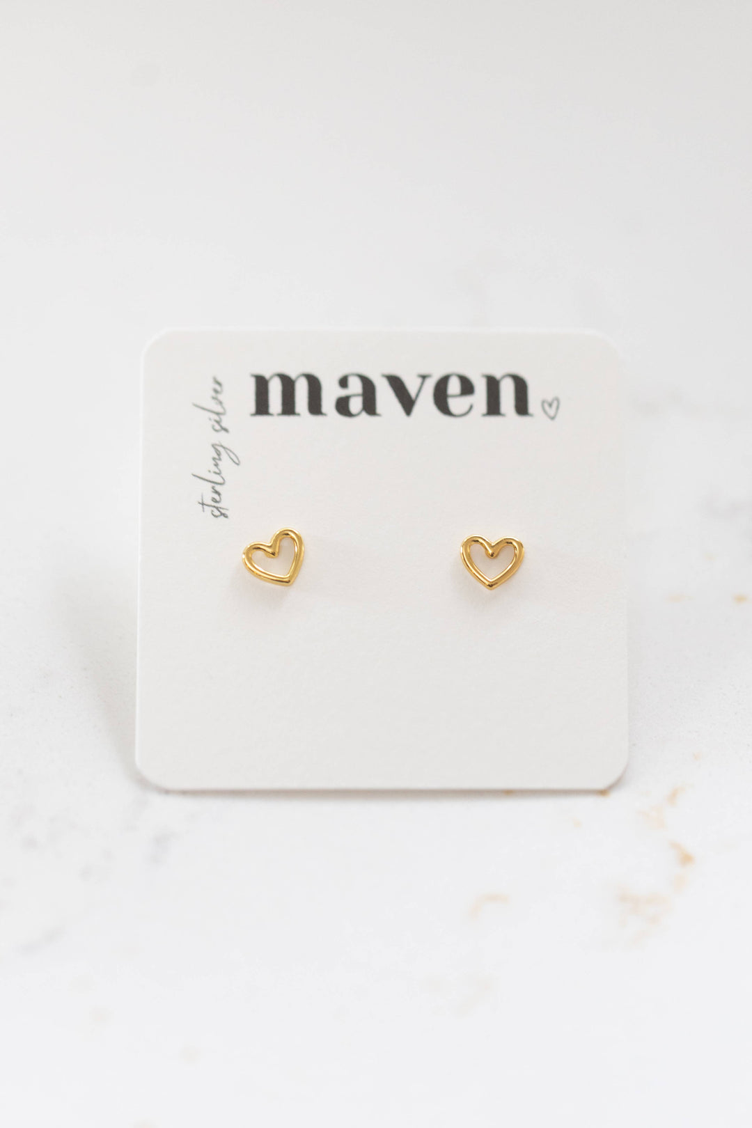 Maven - 'Open Heart' Stud Earrings