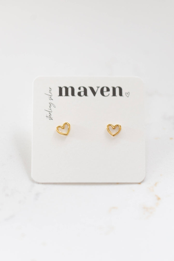 Maven - 'Open Heart' Stud Earrings