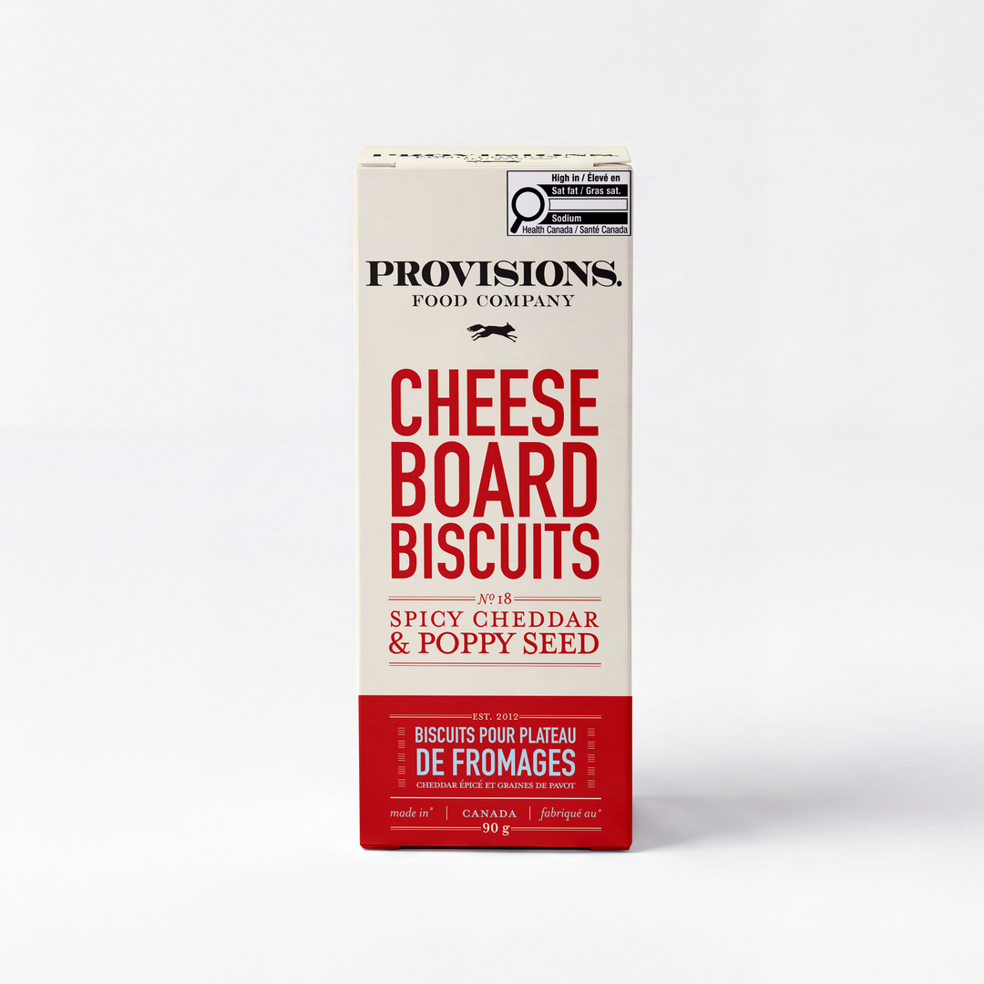 Provisions Food Company - Spicy Cheddar & Poppy Seed Cheese Board Biscuits