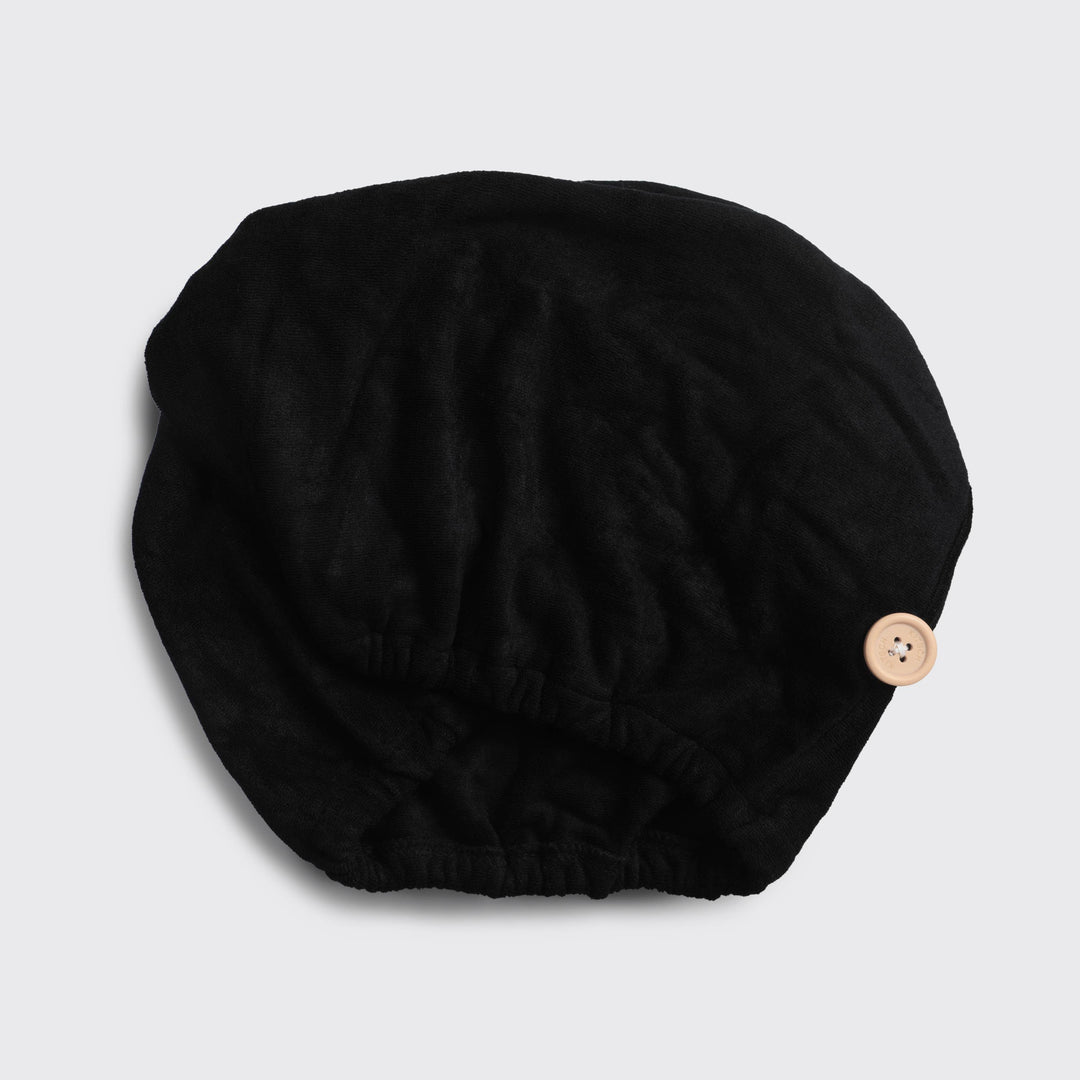 Kitsch - Quick Dry Hair Towel - Eco Black