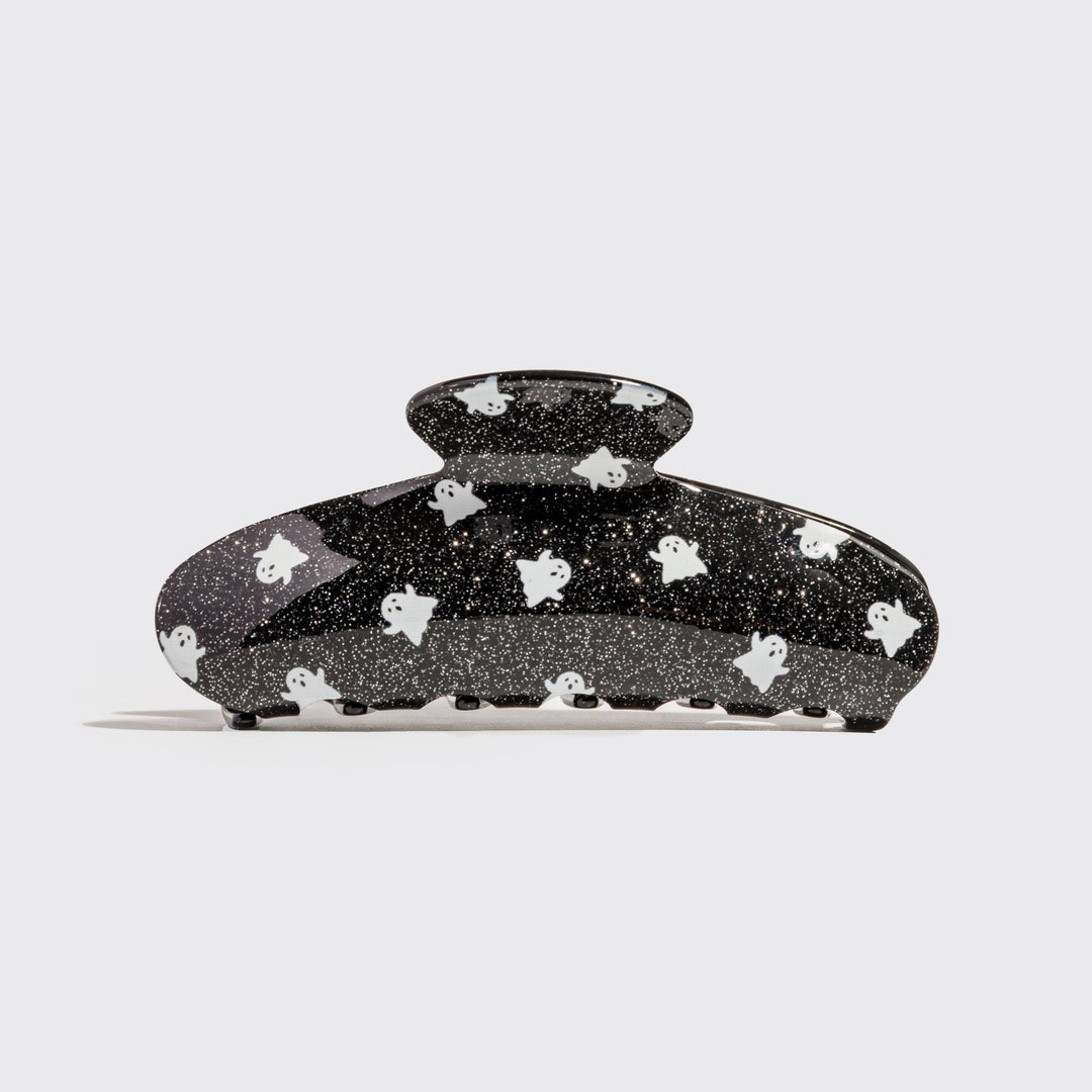Kitsch - Recycled Plastic Glitter Claw Clip - Ghosts