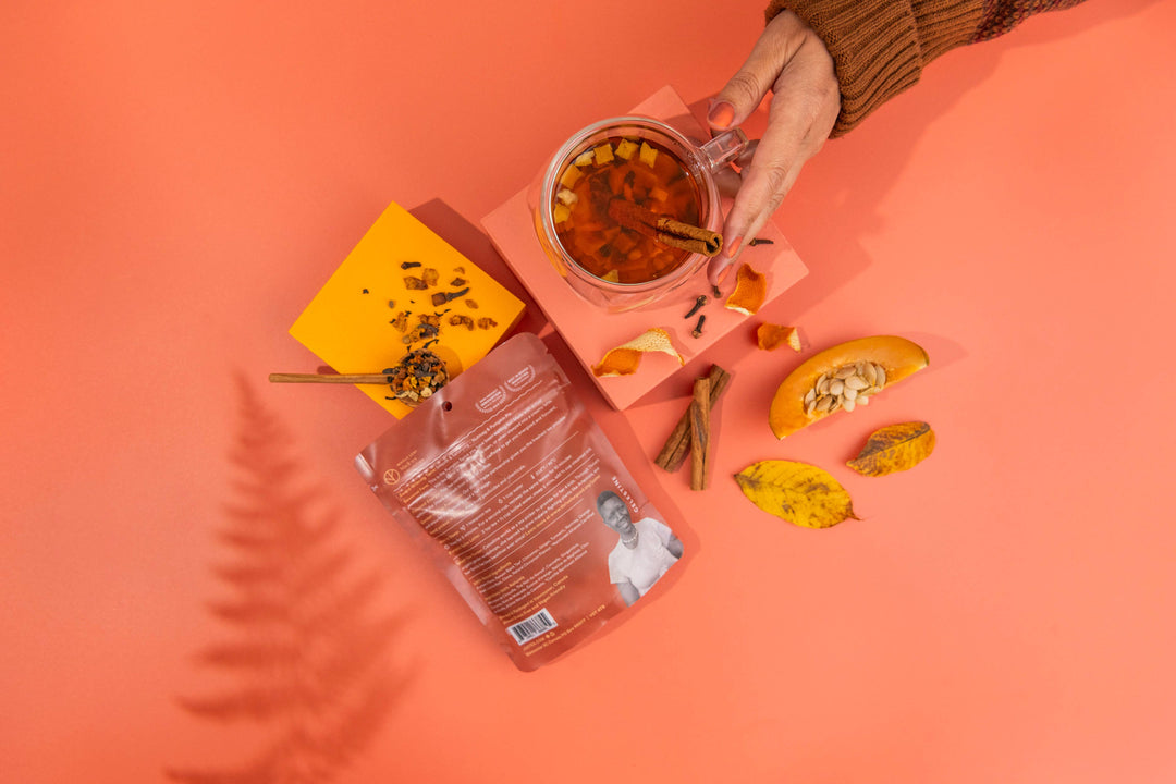 PUMPKIN SPICE Stand-up Pouch -Organic, Fair-Trade, Black Tea