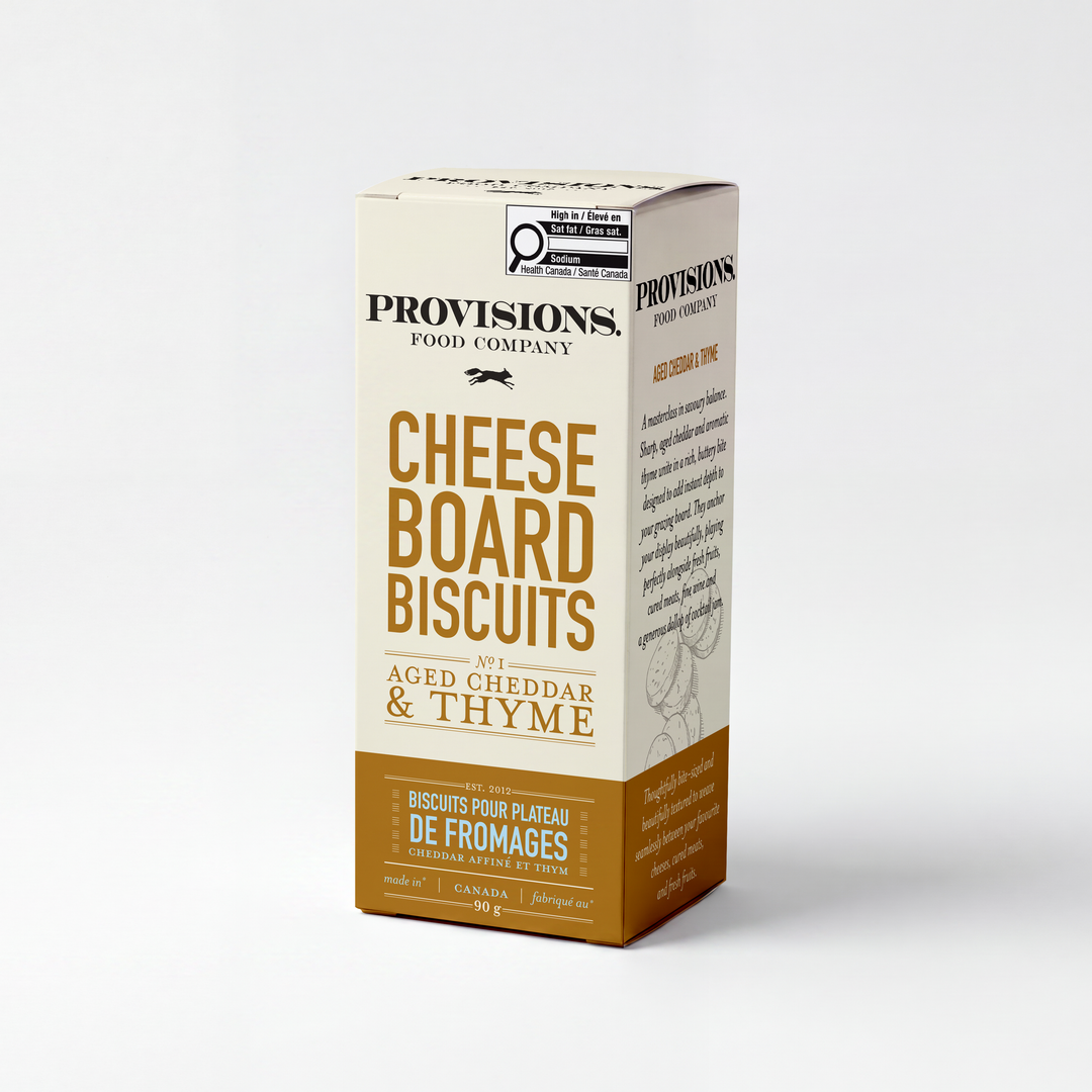 Provisions Food Company - Aged Cheddar & Thyme Cheese Board Biscuits