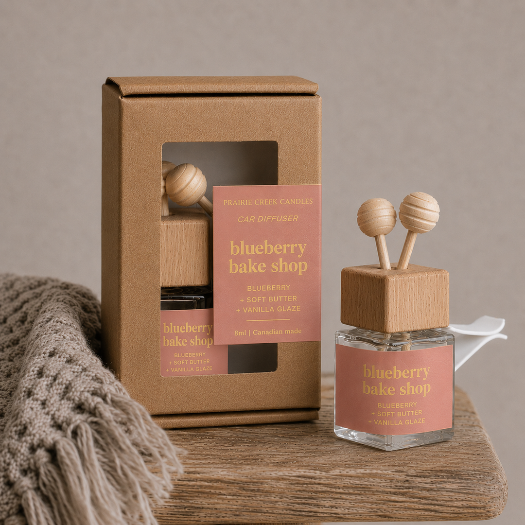 Prairie Creek Candles - Non Toxic Vent Clip Car Diffuser - Blueberry Bake Shop