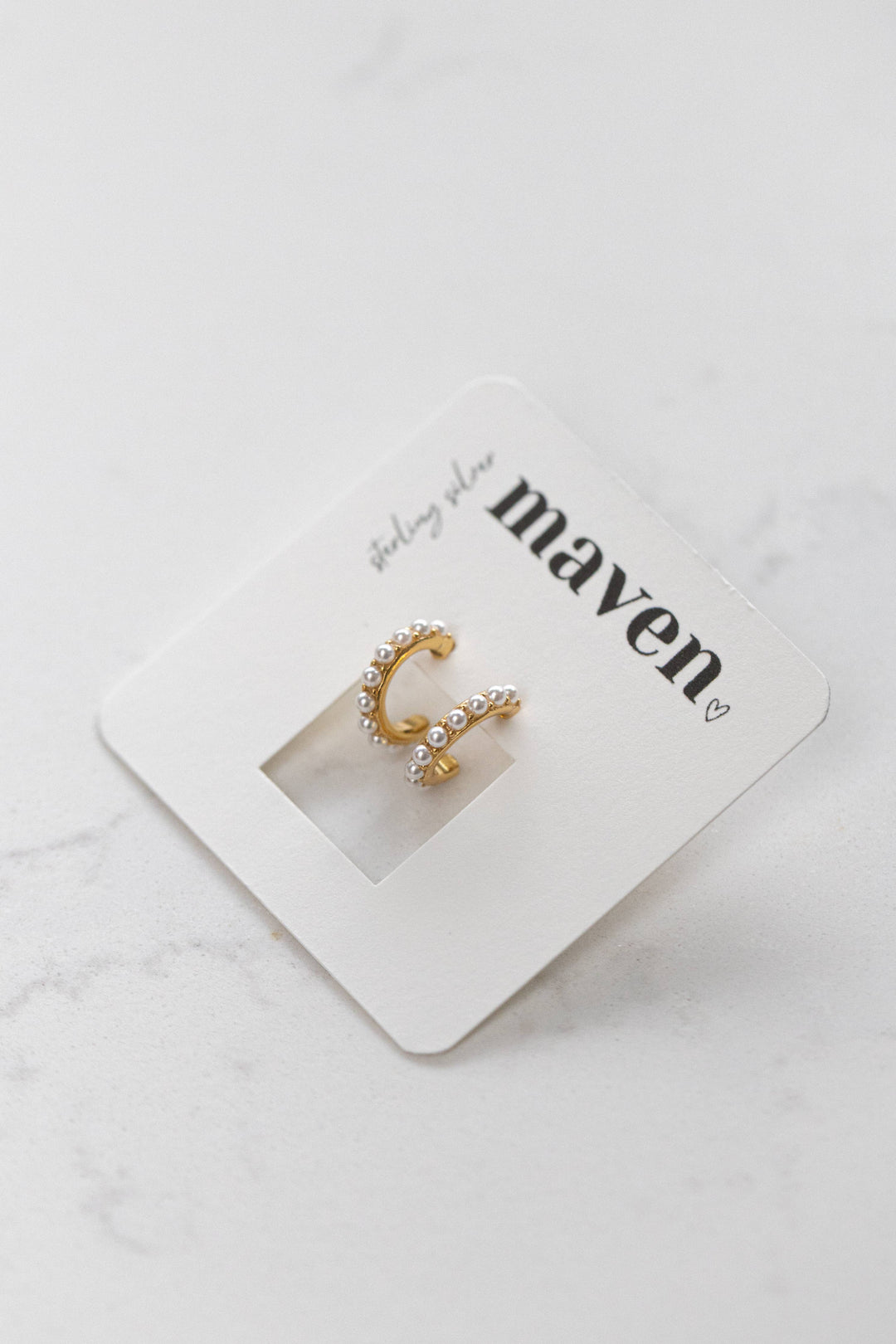 Maven - 'Lustre' Hoop stud Earrings