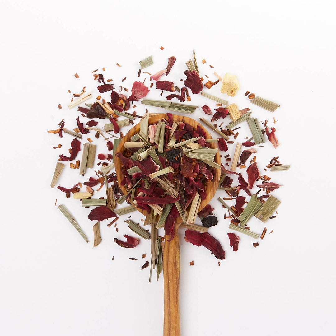 JusTea - Little Berry Hibiscus Tea Tin & Spoon