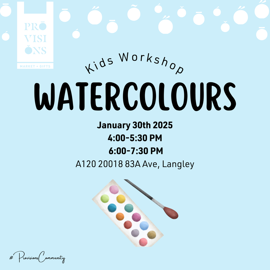 Kids Workshop: Watercolours - January 30th 2025